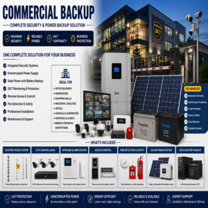 Commercial solar backup