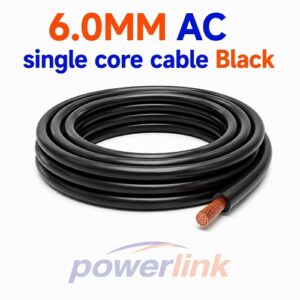6.0MM AC single core cable black
