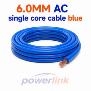 6.0MM AC single core cable blue