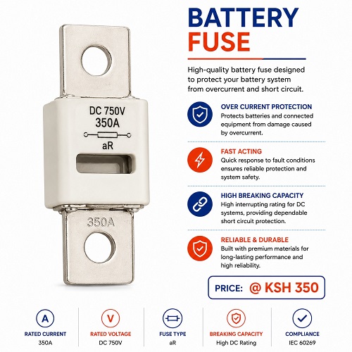 DC 750V 350A Battery Fuse