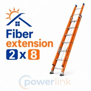 Fiberglass Extension Ladder 2x8