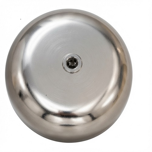 Round silver aluminium bells 3 inches