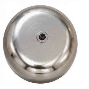 Round silver aluminium bells 8 inches