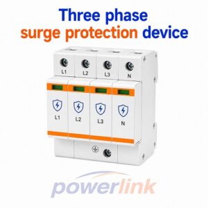 Three phase surge protection device