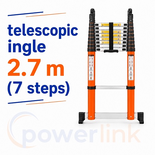 minara telescopic single ladder 2.7 m(7 steps)